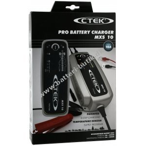 CTEK MXS 10 Batterioplader, fuldautomatisk bl.a. til Auto, Campingvogn, Bd 12V 10A EU