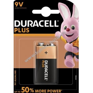 Batteri Duracell Plus Power MN1604 9V-Block Blister