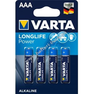 Batterier Varta 4903 Microcelle LR03 AAA 4er Blister