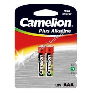 Batterier Camelion Micro LR03 MN2400 HR03 Plus Alkaline 2er Blister