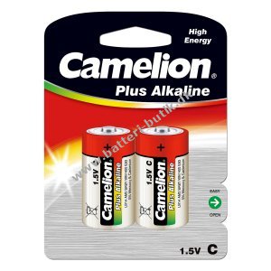 Batterier Camelion Plus Alkaline LR14 Baby C 2er Blister