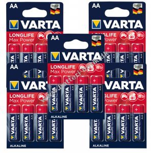 Varta Max Tech AA Alkaline Batterier – 20 Stk 5x4 Blisterpakning