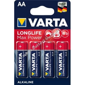 Varta Max Tech Alkaline MN1500 Batterier 4er Blister