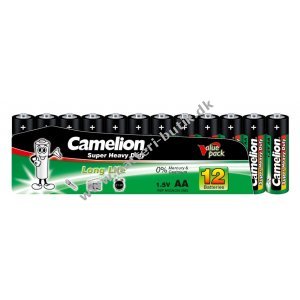 Batteri Camelion Super Heavy Duty R6 / Mignon / AA (10 x 12er Folie)