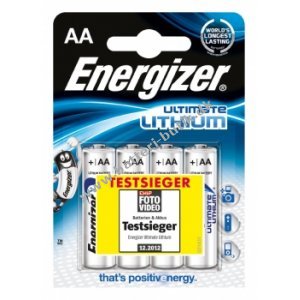 Energizer Ultimate Lithium MN1500 Batterie 4er Blister