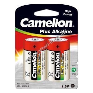 Batteri Camelion Plus Typ D Alkaline 2er Blister