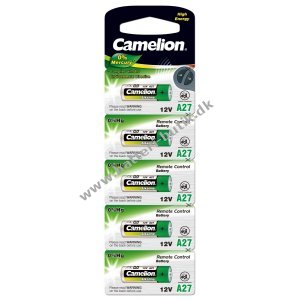 Batterie Camelion LR27A A27 MN27 til Fjernbetjning/Remote Control 5er Blister