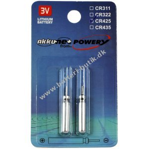 Stick batteri, pen batteri CR425 til Elektro Posen, Fiskeri, BissDisplayr Lithium 2er Blister