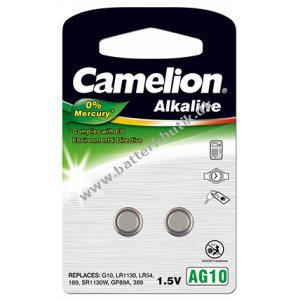 Camelion knapcelle AG10 2er Blister