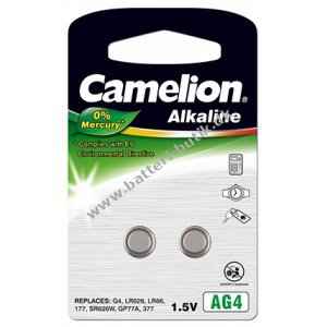 Camelion knapcelle AG4 2er Blister