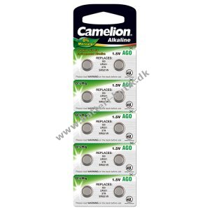 Camelion Knapcellen, Kvalitetsbatteri LR63 / AG0 / LR521 / 379 / SR521W 10er Blister