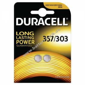 Duracell Knapcelle 303/ 357/ SR44 / SR44W / SR1154W 2er Blister