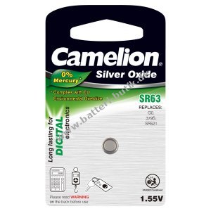 Camelion Slvoxid-Knapcelle SR63 / SR63W / G0 / 379 /  379S / SR521 1er Blister