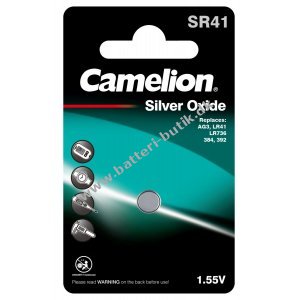 Camelion Knapcelle,Urbatteri SR41 / SR41W / G3 / 392 / LR41 / 192 1er Blister