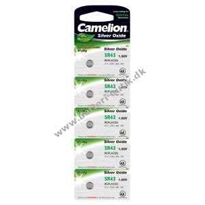 Camelion Slvoxid-Knapcelle SR43 / G12 / 386 / LR43 / 186 5er Blister