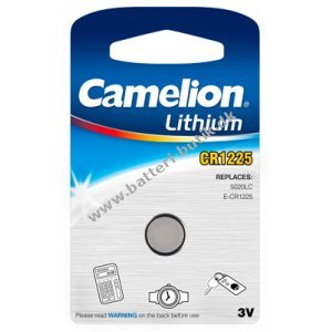 Lithium Knopfzelle Camelion CR1225 til Funkschlüssel - Autoschlüssel Smart 1er Blister