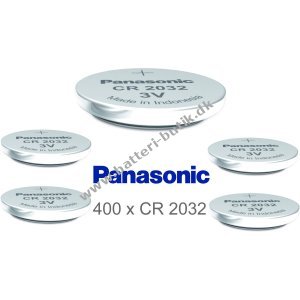 Panasonic Lithium Knapcelle CR2032 / DL2032 / ECR2032 400 stk. lse