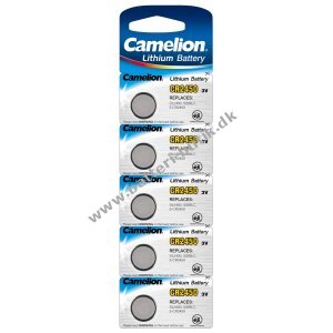 Camelion Lithium Batterier CR2450 3V til Uhren, Teelichter, Kamera, Taschenrechner 5er Blister