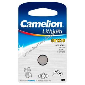 Lithium Knapcelle Camelion CR1216 1er Blister