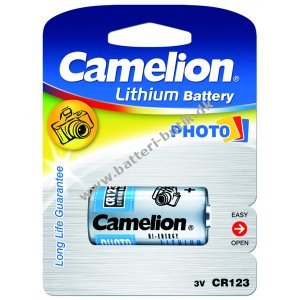 Foto Batteri Camelion CR123 / CR123A / EL123A / DL123A / CR17345 /  1er Blister