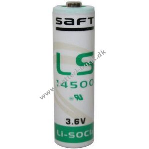 Lithium Batteri Saft LS14500 Mignon/AA 3,6Volt