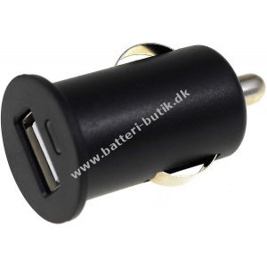 Powery Mini-Auto-Ladeadapter med USB-tilslutning 1A