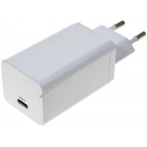 USB-C Power Delivery PPS Lader / Adapter 65W GaN Hvid