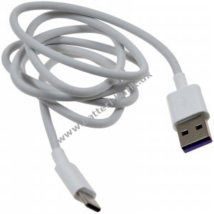 Huawei HL-1289 USB på-USB-C Datakabel Ladekabel til Mate 9 Hvid 1m