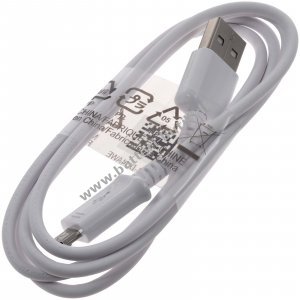 Samsung ECB-DU4AWE USB-A p Micro-USB Datakabel Ladekabel 1m Hvid