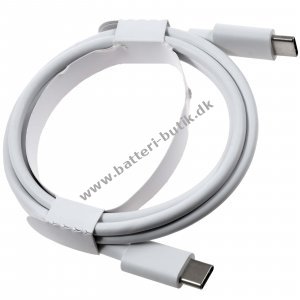 USB-C-p-USB-C-Datakabel Ladekabel kompatibel med Google Phone 1m Hvid