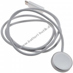 Apple Watch IC579-A2515 magnetisk hurtigopladningskabel på USB-C Hvid 1m