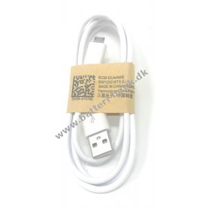 Original Samsung USB-Lade-Kabel / Data-kabel til Samsung Galaxy S3 / S3 Mini Hvid 1m
