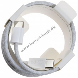 Apple A2795 60W USB-C p� USB-C Ladekabel MQKJ3ZM/A gewebt 1m Box Hvid