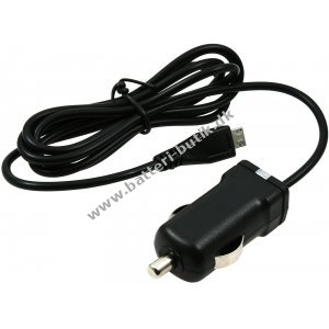 Bil-Ladekabel med Micro-USB 1A Sort til Blackberry Pearl 8220