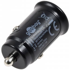 goobay Dual-USB Bil hurtigoplader USB-C PD Power Delivery 27 W