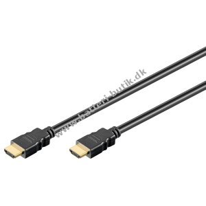 goobay High Speed HDMI Kabel med Standard-Stik (Type A) 5m, Sort, forgyldte tilslutninger
