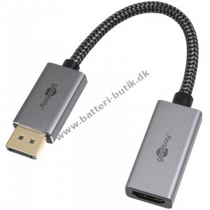 goobay DisplayPort-auf-HDMI-Adapterkabel, 4K/60 Hz