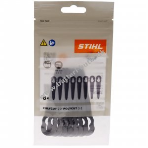 8x Stihl Plastikkniv til PolyCut 2-2 og PolyCut 3-2 , 40080071000