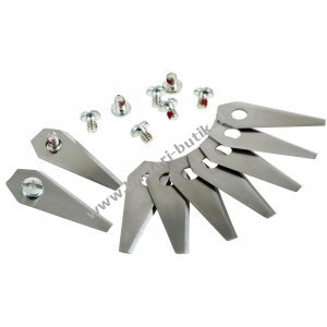 9x Erstatningsknive Klinger / Skreknive (1,00mm) til Bosch Indego Robotplneklipper