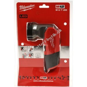 Milwaukee M12 T LED Lommelygte, Hånd-lygte, Batteri-Lampe 120 Lumen, uden Batteri