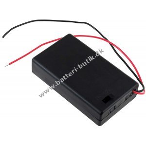 Batteriholder til 3x Micro/AAA Batterier med tilslutningkabel