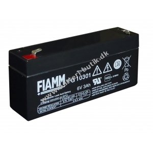 Fiamm Blybatteri FG10301 6V 3Ah