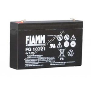 Fiamm Blybatteri FG10721 6V 7,2Ah