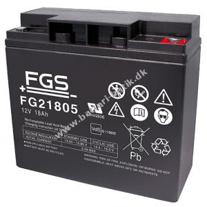 FGS/Fiamm Blybatteri FG21705 FG21805 12V 18Ah