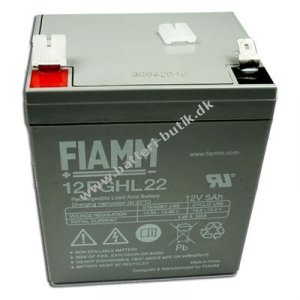 Fiamm Blybatteri 12FGHL22 12V 5Ah