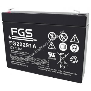 FGS FG20291A (PS-1228) Blybatteri 12V 2,9Ah