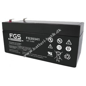 FGS FG20341 Blybatteri 12V 3,4Ah