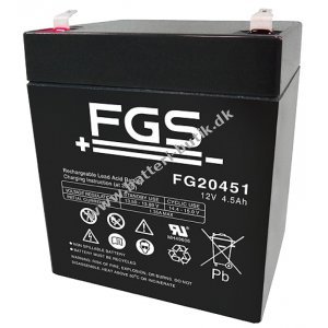 FGS FG20451 Blybatteri 12V 4,5Ah