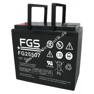 FGS FG25507 Blybatteri 12V 55Ah
