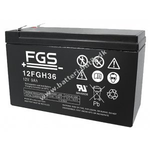 FGS 12FGH36 FGC20902 High Rate Blybatteri 12V 9Ah